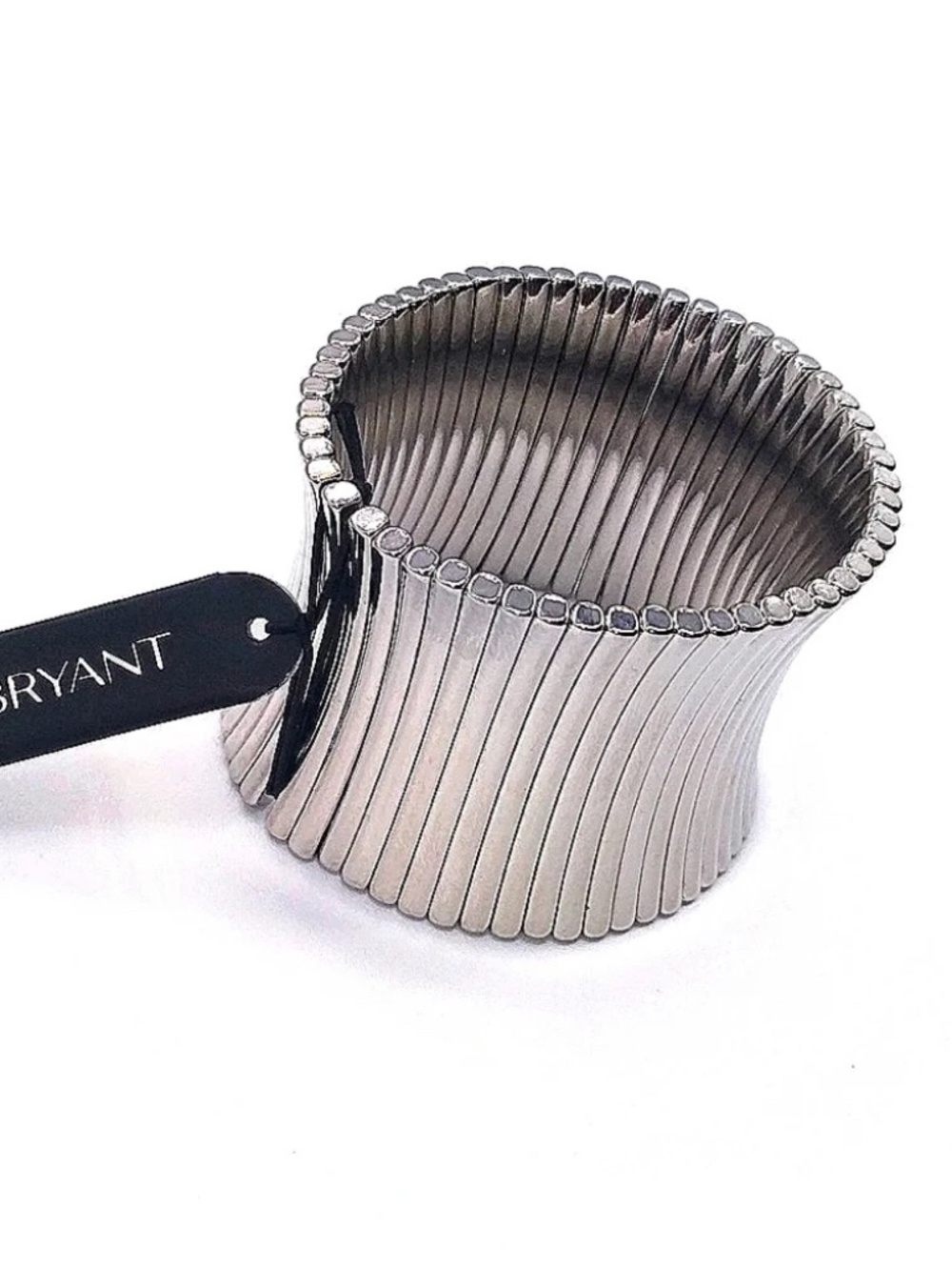 Lane Bryant Silver Tone  Ribbed Stretch Cuff Bracelet - Picture 8 of 8